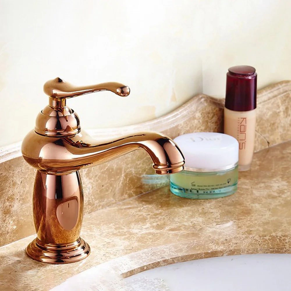 Rose Golden Brass Single Hole Deck Mount Bathroom Sink Faucet Hot Cold Mixer Water Tap 2gf035
Rose Golden Brass Single Hole Deck Mount Bathroom Sink Faucet Hot Cold Mixer Water Tap 2gf035
