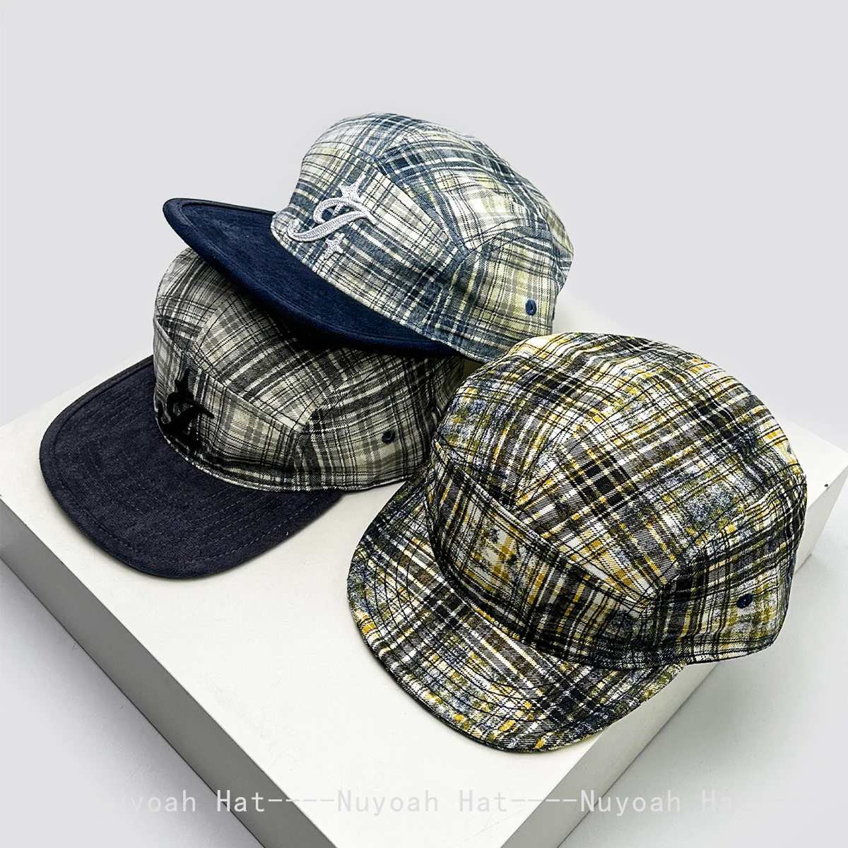 New Men Women Retro Plaid Letter Solid Baseball Hats Sunshade Short Flat Eave Versatile Personal Peaked Caps Fashion Color Block
New Men Women Retro Plaid Letter Solid Baseball Hats Sunshade Short Flat Eave Versatile Personal Peaked Caps Fashion Color Block