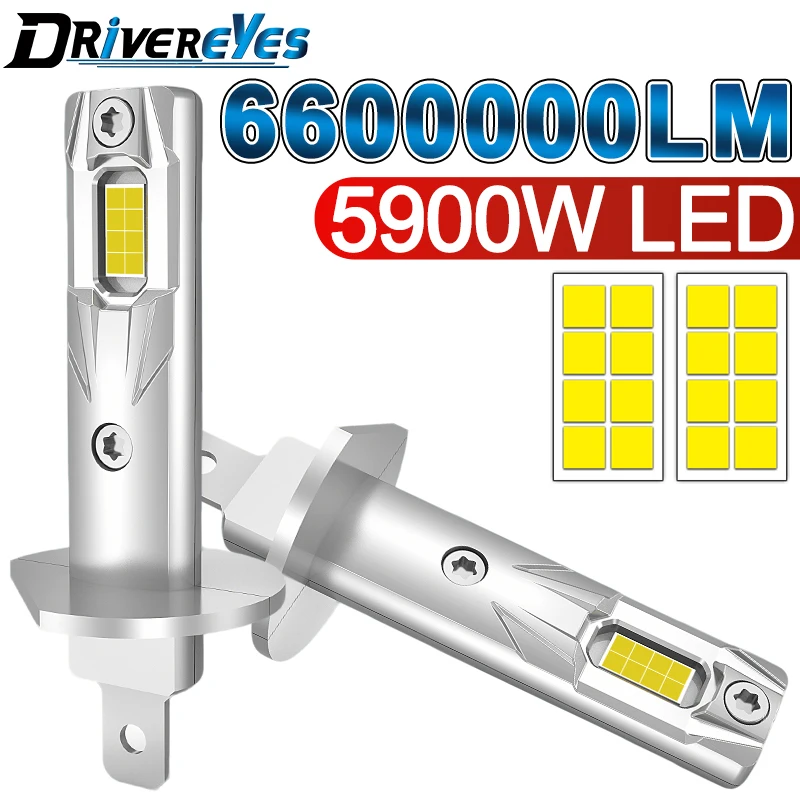 H1 LED Headlight Bulbs Mini CSP for Car Headlamp H1 Fanless Wireless Light Auto Diode Fog Lamps 12V 6000K White Automobile 24V
H1 LED Headlight Bulbs Mini CSP for Car Headlamp H1 Fanless Wireless Light Auto Diode Fog Lamps 12V 6000K White Automobile 24V