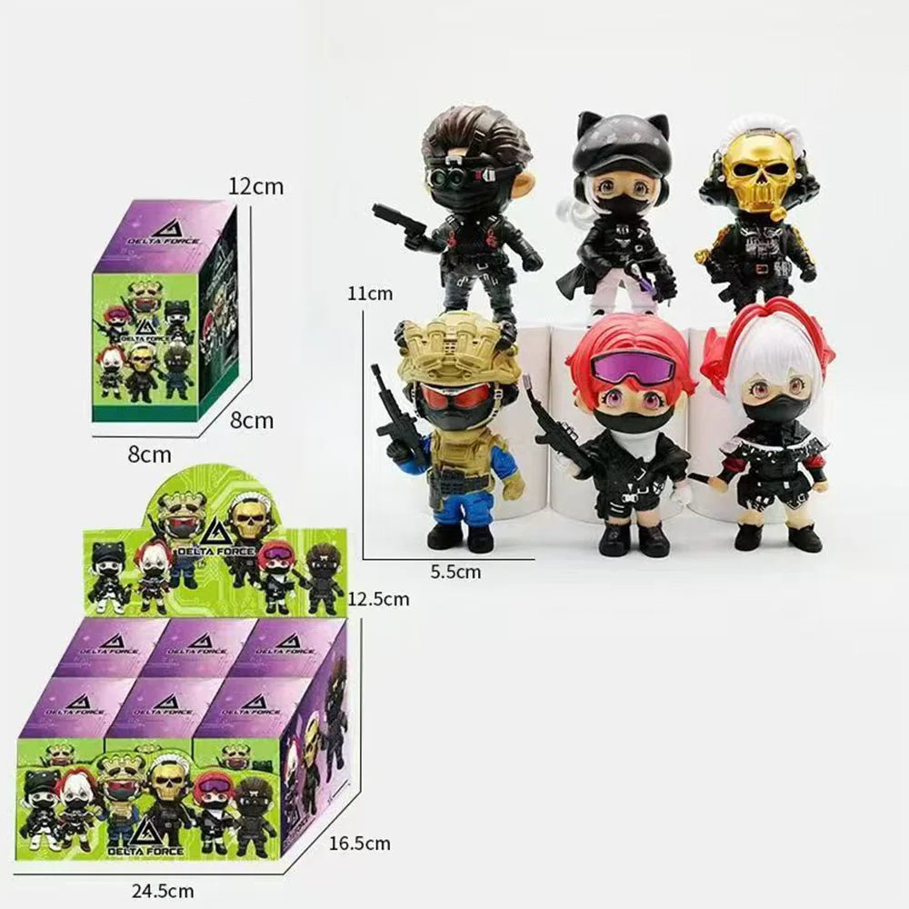 Delta Force Game Peripheral Blind Box Weilong Honglang Mai Xiaowen Military Action Figures Model Pvc Collectible Model Gift Toy
Delta Force Game Peripheral Blind Box Weilong Honglang Mai Xiaowen Military Action Figures Model Pvc Collectible Model Gift Toy