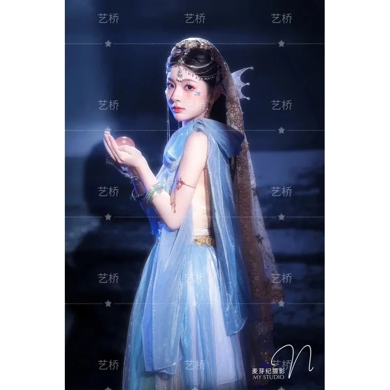 DY20Экзотический костюм принцессы-русалки феи летающий ханьфу женский Дуньхуанский костюм в западном регионе винтажный костюм для путешествий в этническом стиле для девочек косплей Clo
DY20Экзотический костюм принцессы-русалки феи летающий ханьфу женский Дуньхуанский костюм в западном регионе винтажный костюм для путешествий в этническом стиле для девочек косплей Clo