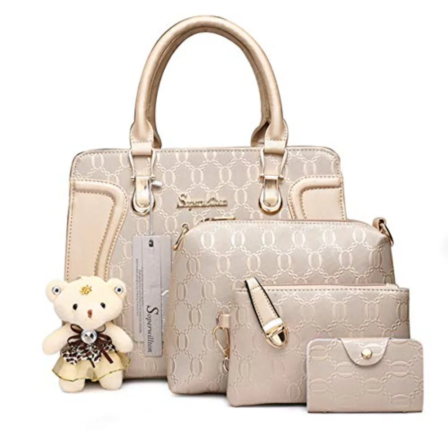 Women's Fashion Handbags Tote Bags Shoulder Bag Top Handle Satchel Purse Set 4pcs
Women's Fashion Handbags Tote Bags Shoulder Bag Top Handle Satchel Purse Set 4pcs