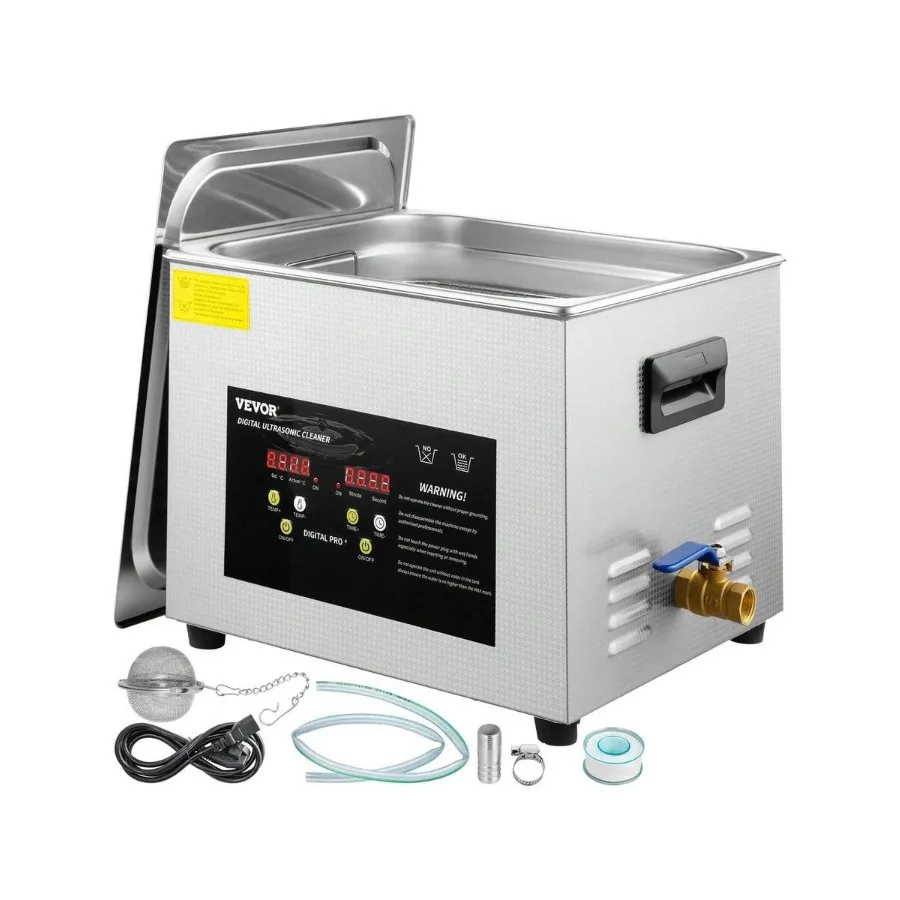 15L Upgraded Ultrasonic Cleaner 600W Heater, 360W Ultrasonic Professional Digital Lab Ultrasonic Parts Cleaner With Heater Time
15L Upgraded Ultrasonic Cleaner 600W Heater, 360W Ultrasonic Professional Digital Lab Ultrasonic Parts Cleaner With Heater Time