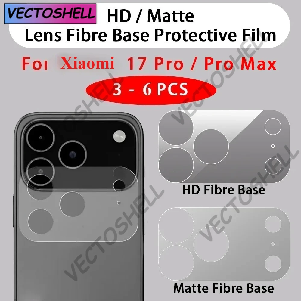 3 - 6 Pcs HD / Matte Lens Fibre Base Protective Film For Xiaomi 17 ProMax 17 Pro Transparent Fiber Hollow Lens Chassis Film
3 - 6 Pcs HD / Matte Lens Fibre Base Protective Film For Xiaomi 17 ProMax 17 Pro Transparent Fiber Hollow Lens Chassis Film