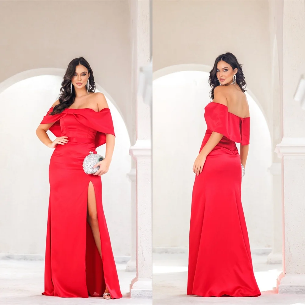 Customized Mermaid Simple Red Jersey Evening Dress Elegant Off the Shoulder Sleeveless Homecoming Dresses Exquisite Party Gowns
Customized Mermaid Simple Red Jersey Evening Dress Elegant Off the Shoulder Sleeveless Homecoming Dresses Exquisite Party Gowns