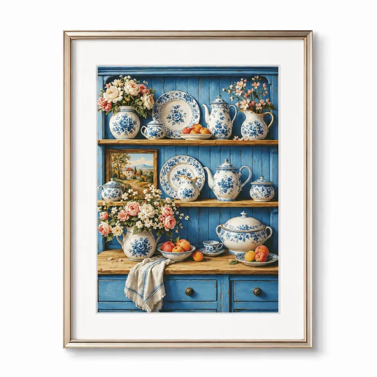 ZZ8794- Blue and white porcelain rack 14CT 16CT 18CT Stamped Cross Stitch DIY Set Pattern Kit Needlework Embroidery 144 Colors
ZZ8794- Blue and white porcelain rack 14CT 16CT 18CT Stamped Cross Stitch DIY Set Pattern Kit Needlework Embroidery 144 Colors