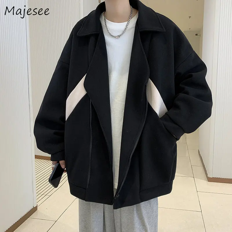 Blends Men Retro Autumn Winter High Street American Outwear Handsome Streetwear Striped All-match Design Harajuku Wool Students
Blends Men Retro Autumn Winter High Street American Outwear Handsome Streetwear Striped All-match Design Harajuku Wool Students