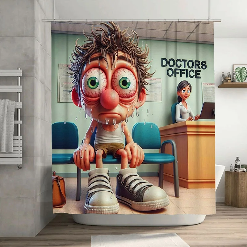3D Digital Print Shower Curtain with Doctor's Office Cartoon Character for Bathroom Decoration Home Accessories Custom Size Avai
3D Digital Print Shower Curtain with Doctor's Office Cartoon Character for Bathroom Decoration Home Accessories Custom Size Avai