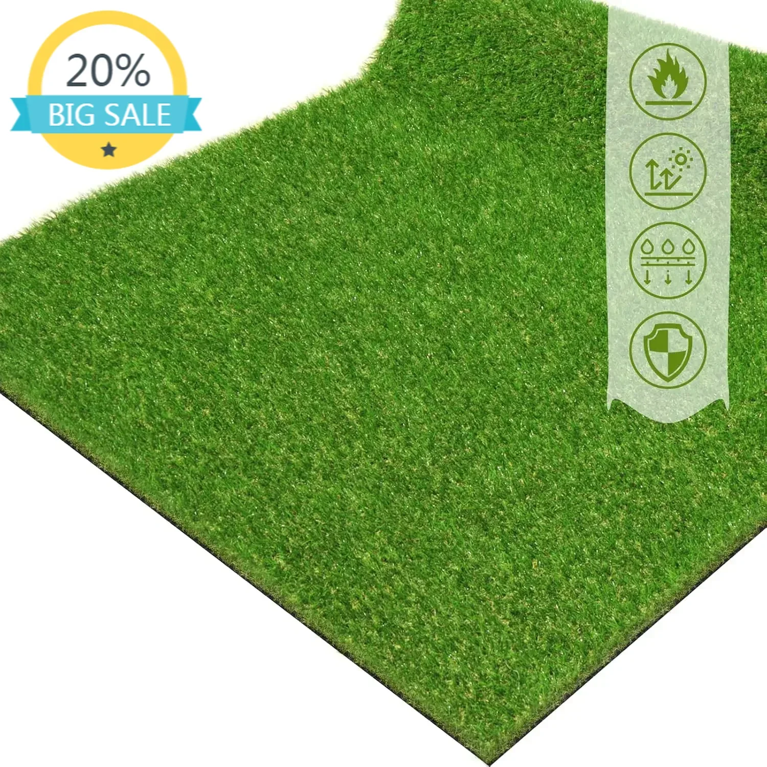 Искусственный газон Bestseller, 6' x 14', уличный ковер, 0.8" (2 см) — реалистичный газон премиум-класса для сада, двора, домашнего ландшафта, игровой площадки
Искусственный газон Bestseller, 6' x 14', уличный ковер, 0.8" (2 см) — реалистичный газон премиум-класса для сада, двора, домашнего ландшафта, игровой площадки