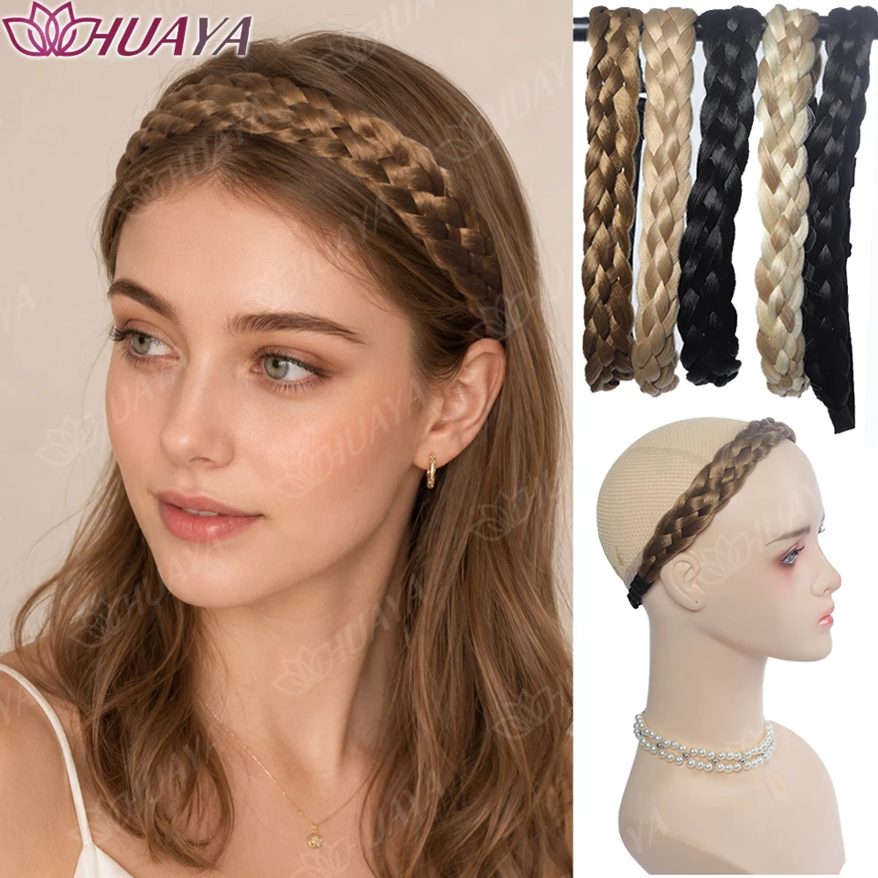 Synthetic Women's braided Headband with elastic Adjustable Headband for daily Fashion hair Accessories
Synthetic Women's braided Headband with elastic Adjustable Headband for daily Fashion hair Accessories