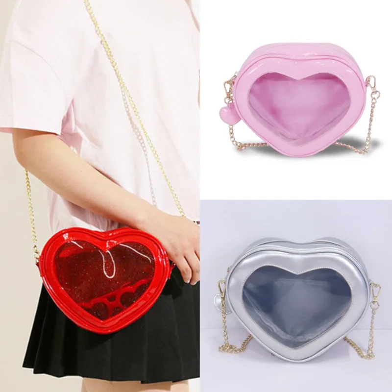 10cm Love Y2K Chain Itabag Cute Transparent Shoulder Cross Bag Baby Itabag Itabag JK Kawaii Jelly Small Bag Women's Handbags New 
10cm Love Y2K Chain Itabag Cute Transparent Shoulder Cross Bag Baby Itabag Itabag JK Kawaii Jelly Small Bag Women's Handbags New