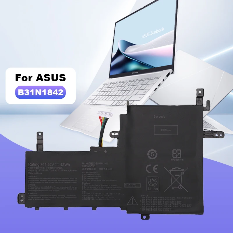 B31N1842 Аккумулятор для ноутбука ASUS VivoBook 15 F513EP K513E KM513UA M513IA S513EA S531F S533UA X531FA 36 месяцев Бесплатная гарантия
B31N1842 Аккумулятор для ноутбука ASUS VivoBook 15 F513EP K513E KM513UA M513IA S513EA S531F S533UA X531FA 36 месяцев Бесплатная гарантия