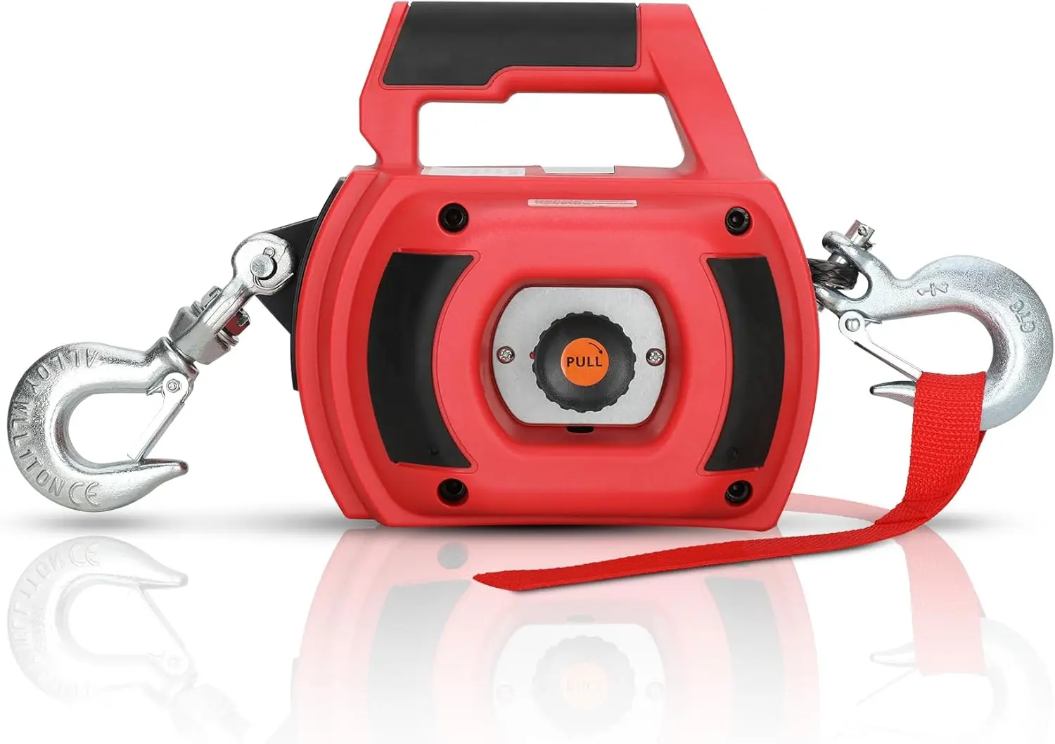 Portable Drill Winch 1000 Lbs Red Handheld Winch 40 Foot Synthetic Rope Rotate Hook 360 Degrees For Lifting
Portable Drill Winch 1000 Lbs Red Handheld Winch 40 Foot Synthetic Rope Rotate Hook 360 Degrees For Lifting
