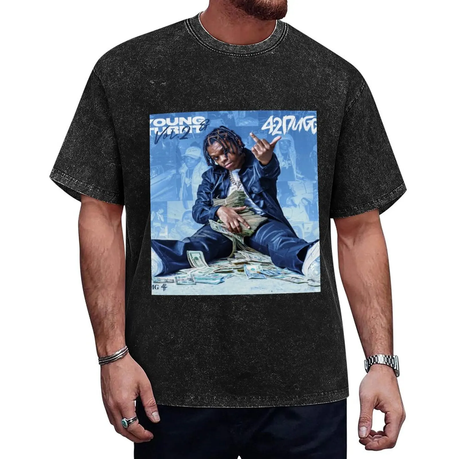 42 Dugg - Young & Turnt 2 Merch T-Shirt sweat street wear luxury designer plain black t shirts men
42 Dugg - Young & Turnt 2 Merch T-Shirt sweat street wear luxury designer plain black t shirts men