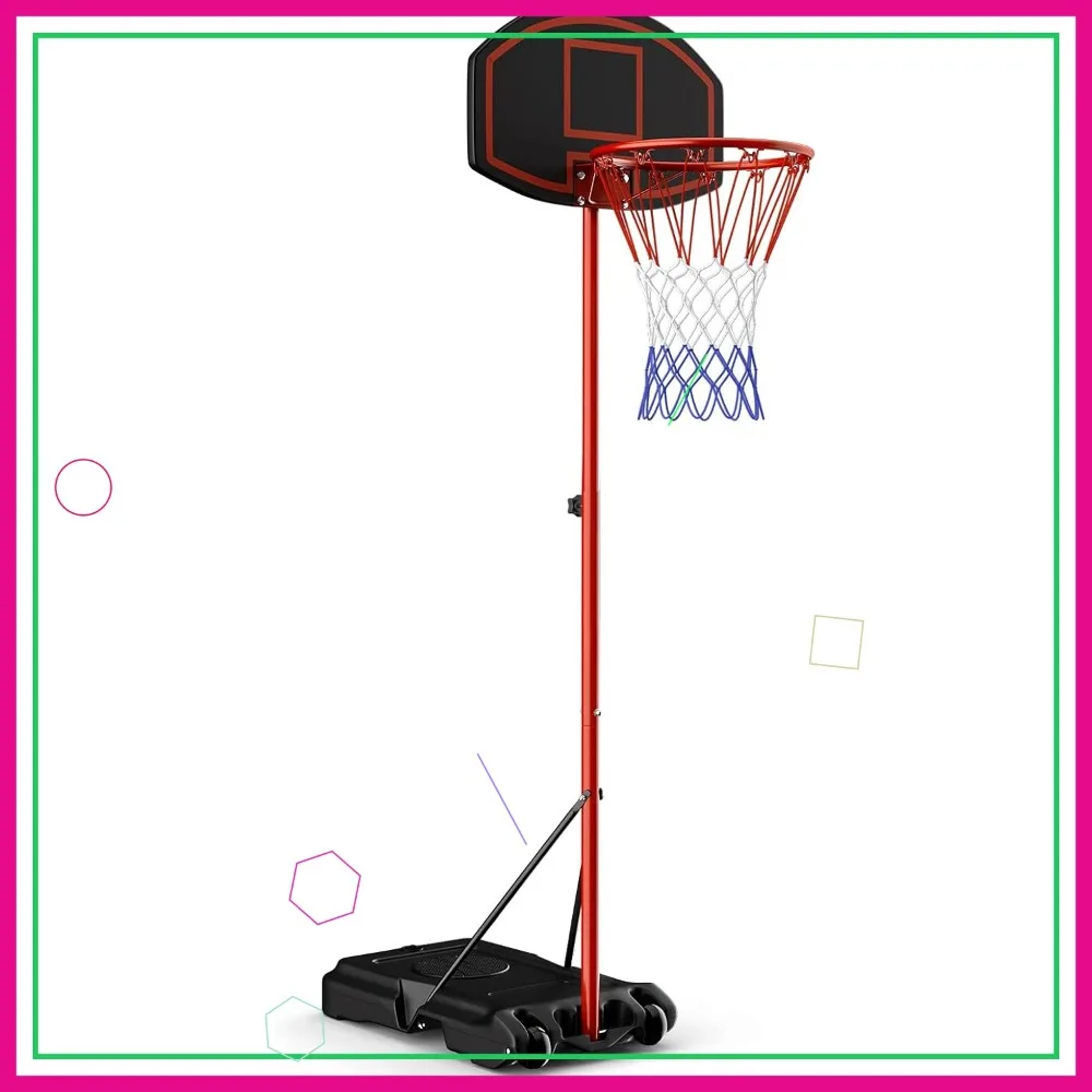 Портативное баскетбольное кольцо с регулируемой высотой 6,5-8,5 футов, система задней панели с колесами, заполняемая основа для детей, молодежи в помещении и на открытом воздухе
Портативное баскетбольное кольцо с регулируемой высотой 6,5-8,5 футов, система задней панели с колесами, заполняемая основа для детей, молодежи в помещении и на открытом воздухе