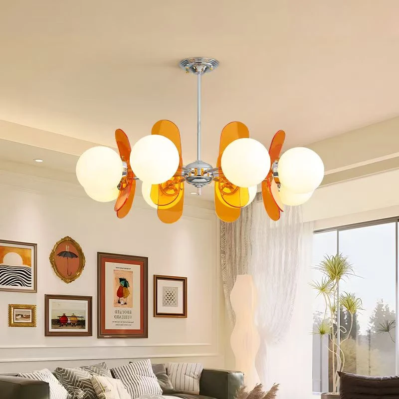Nordic Vintage Style Colored Acrylic Glass Chandelier for Living Room Dining Room Bedroom Indoor Lighting Room Decor
Nordic Vintage Style Colored Acrylic Glass Chandelier for Living Room Dining Room Bedroom Indoor Lighting Room Decor