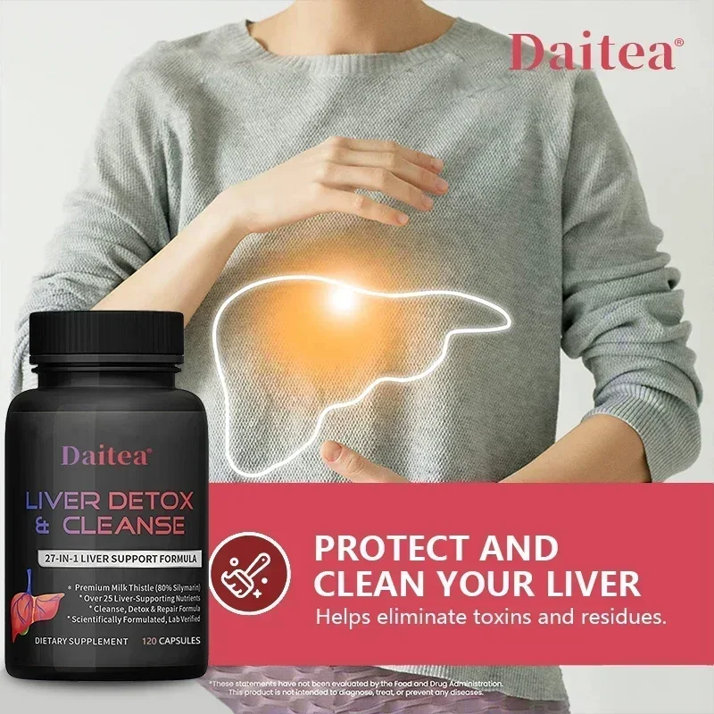 Liver Health Supplement - Contains Milk Thistle, Artichoke & Dandelion To Help Detox and Cleanse, and Support Liver Function
Liver Health Supplement - Contains Milk Thistle, Artichoke & Dandelion To Help Detox and Cleanse, and Support Liver Function