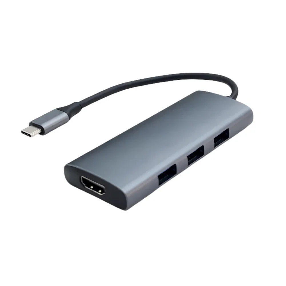 Многофункциональный адаптер-док-станция 7-в-1 Type-C для ноутбука с USB 3.0, слотом для карт TF и легким металлическим корпусом
Многофункциональный адаптер-док-станция 7-в-1 Type-C для ноутбука с USB 3.0, слотом для карт TF и легким металлическим корпусом