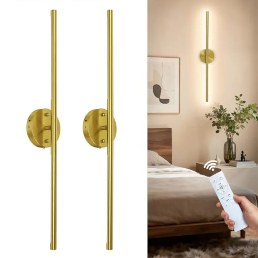 Battery Operated Wall Sconce Set of 2 Rechargeable Wall Lamp with 6000mAh Dimmable Bulbs and Remote 3000K-6500K LED Wireless Wa
Battery Operated Wall Sconce Set of 2 Rechargeable Wall Lamp with 6000mAh Dimmable Bulbs and Remote 3000K-6500K LED Wireless Wa
