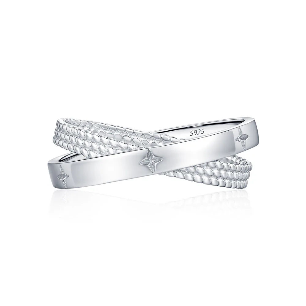 Apexelle Brand Trendy Jewelry 925 Sterling Silver Rings For Women Crossed Design Sparkling Stars Finger Ring Fine Jewelry
Apexelle Brand Trendy Jewelry 925 Sterling Silver Rings For Women Crossed Design Sparkling Stars Finger Ring Fine Jewelry