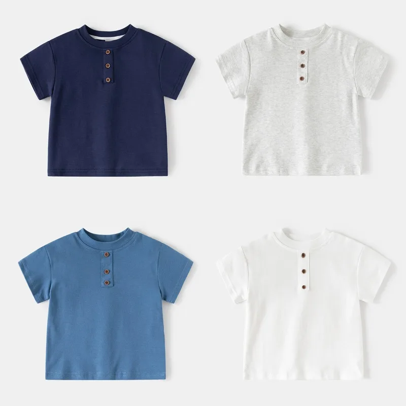 HoneyCherry New Summer Boys' Crew Neck Short-Sleeve T-shirts - Versatile Solid Color Kids' Undershirts Kids Clothes
HoneyCherry New Summer Boys' Crew Neck Short-Sleeve T-shirts - Versatile Solid Color Kids' Undershirts Kids Clothes