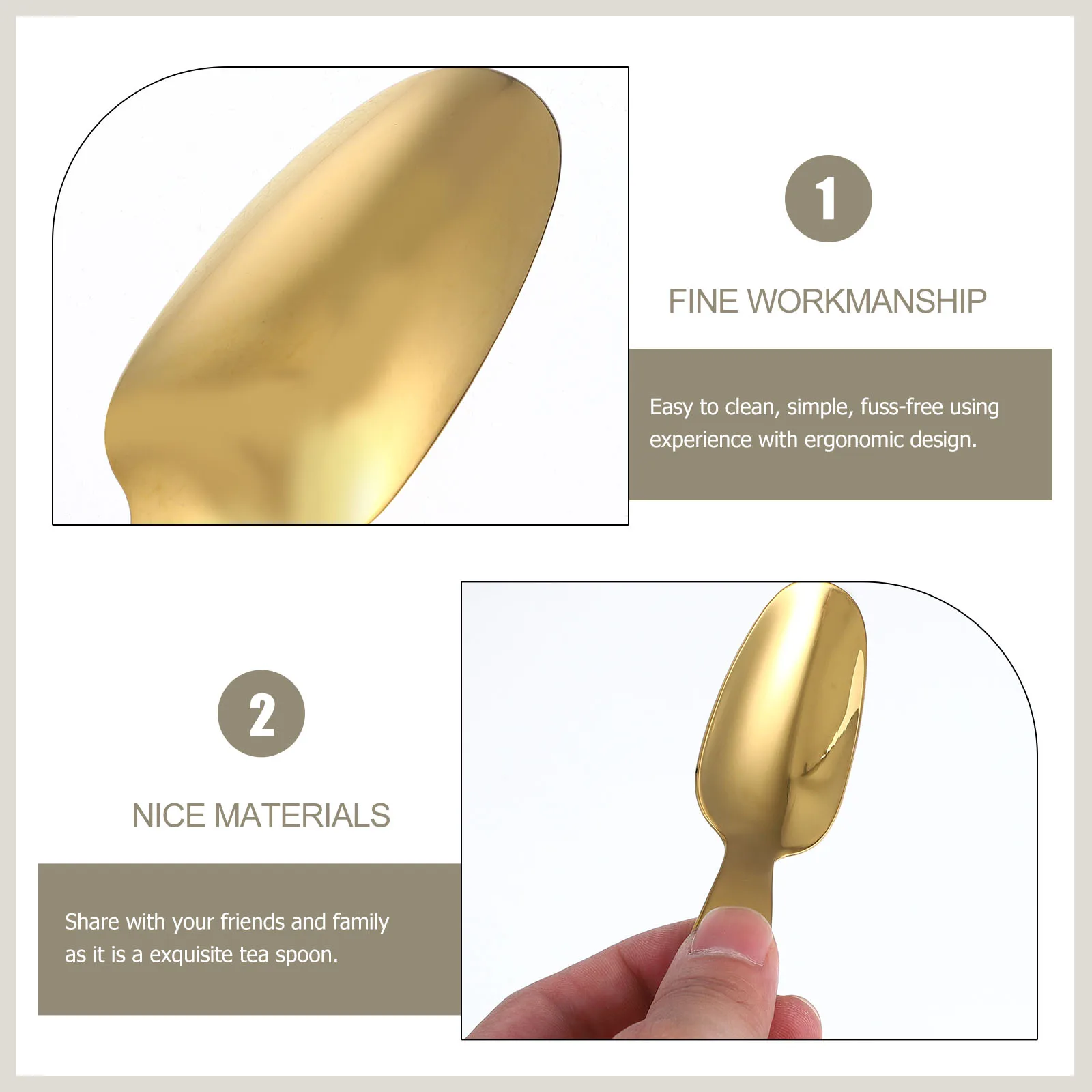 3pcs Stainless Steel Short Handle Dessert Scoops Multi-Functional Ice Cream Soup Spoons Easy Clean Kitchen Home
3pcs Stainless Steel Short Handle Dessert Scoops Multi-Functional Ice Cream Soup Spoons Easy Clean Kitchen Home