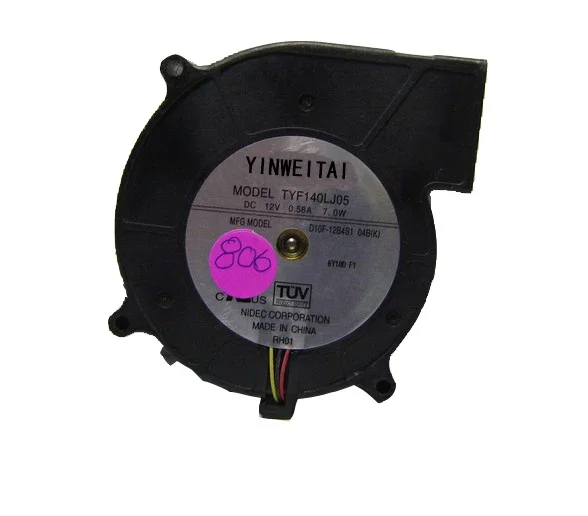 FAN FOR TYF140LJ05 D10F-12B4S1 04B00 turbine centrifugal blower 10CM 12V 7.0W projector fan
FAN FOR TYF140LJ05 D10F-12B4S1 04B00 turbine centrifugal blower 10CM 12V 7.0W projector fan
