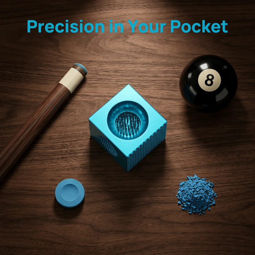 Aluminum Alloy Billiard Cue Tip Tool Textured Surfaces Cube Shape Cue Tip Scuffer Needle Pits 40G Weight Pool Cue Repair Tool
Aluminum Alloy Billiard Cue Tip Tool Textured Surfaces Cube Shape Cue Tip Scuffer Needle Pits 40G Weight Pool Cue Repair Tool