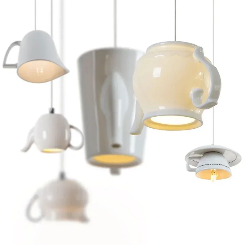 Ceramic Led Pendant Light Modern Tea Cup Teapot Hanging Lamp Kitchen Dining Room Lights Bar Cafe Home Decor Lighting Fixtures
Ceramic Led Pendant Light Modern Tea Cup Teapot Hanging Lamp Kitchen Dining Room Lights Bar Cafe Home Decor Lighting Fixtures