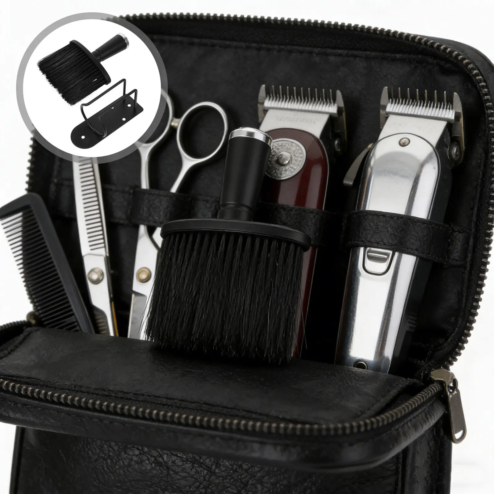 Barber Neck Duster Brush Soft Bristles Hair Removal Clipper Wall Mount Holder Organizer Professional Barber Station Hairdressing
Barber Neck Duster Brush Soft Bristles Hair Removal Clipper Wall Mount Holder Organizer Professional Barber Station Hairdressing