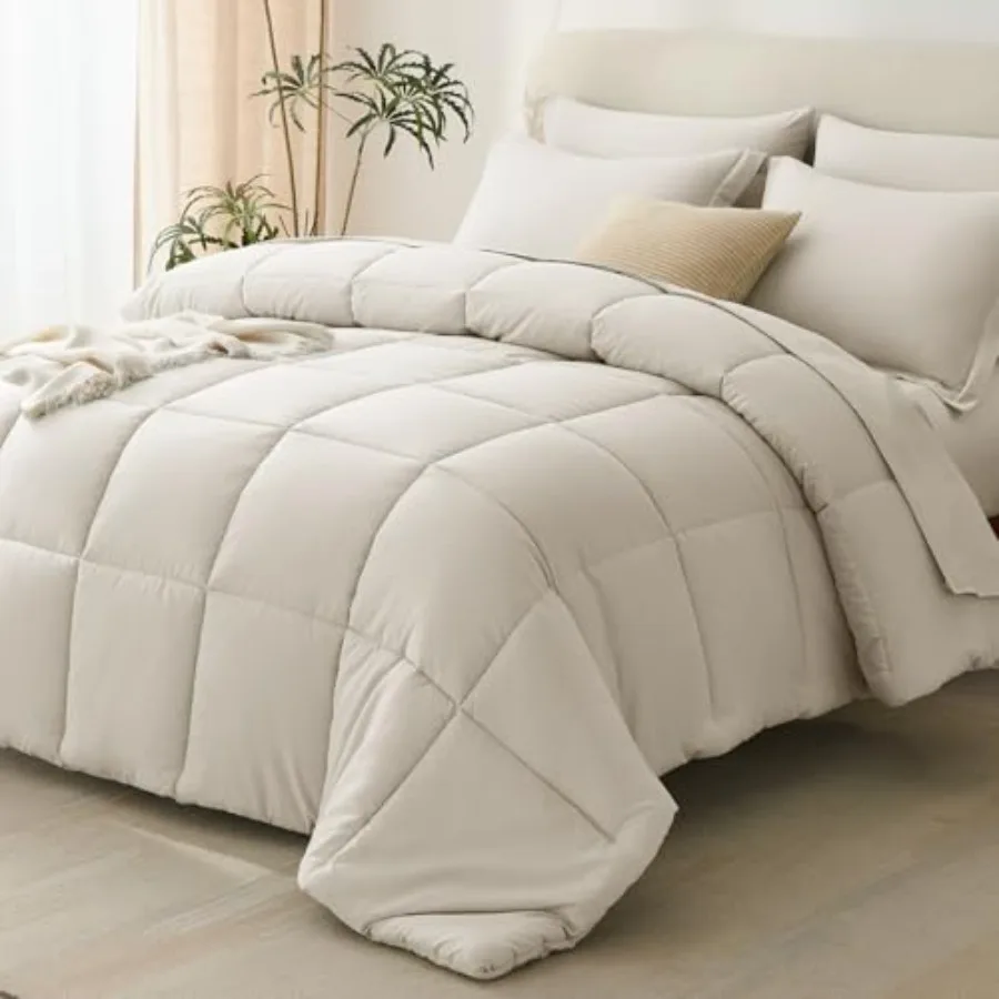 Size Comforter Set - 7 Pieces Bed in a Bag, Okeo-Tex Certifited Bedding Set, All Season Soft Bed Set with Down Alternative Comf
Size Comforter Set - 7 Pieces Bed in a Bag, Okeo-Tex Certifited Bedding Set, All Season Soft Bed Set with Down Alternative Comf