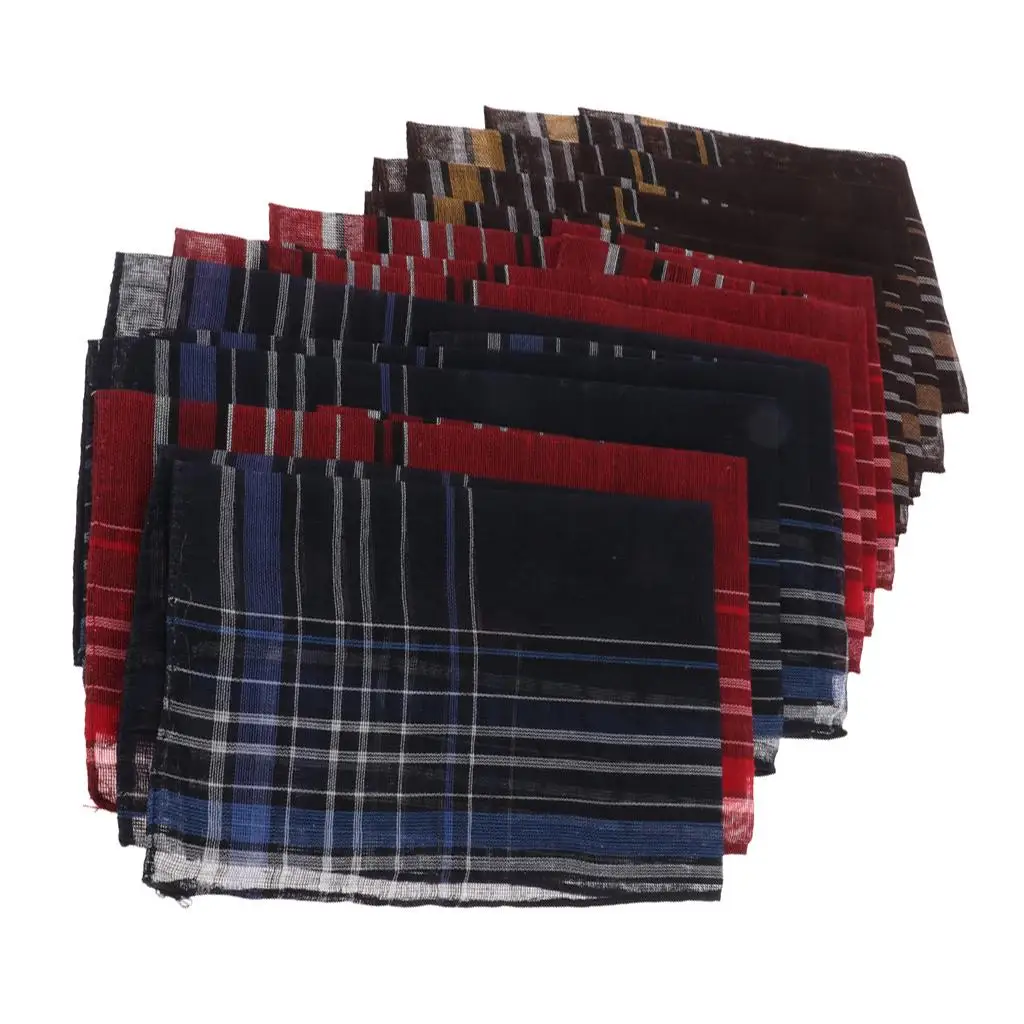 Pack of 12 Pieces Plaids Pattern Handkerchiefs Soft Square Pocket Towel for Men
Pack of 12 Pieces Plaids Pattern Handkerchiefs Soft Square Pocket Towel for Men