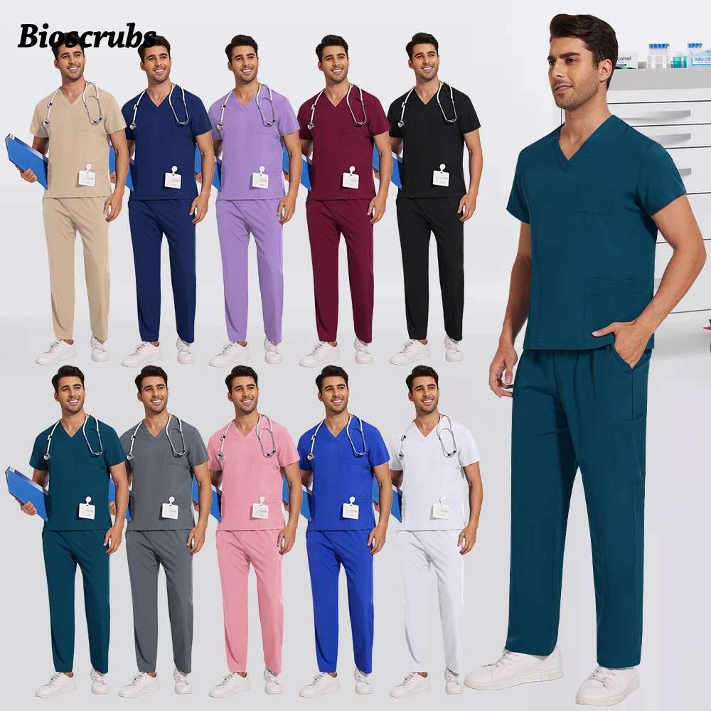 Hospital Workwear Medical Uniforms V-neck Doctor Nurse Work Clothes Surgery Scrub Set Dental Pharmacy Workwear Short Sleeve Suit
Hospital Workwear Medical Uniforms V-neck Doctor Nurse Work Clothes Surgery Scrub Set Dental Pharmacy Workwear Short Sleeve Suit