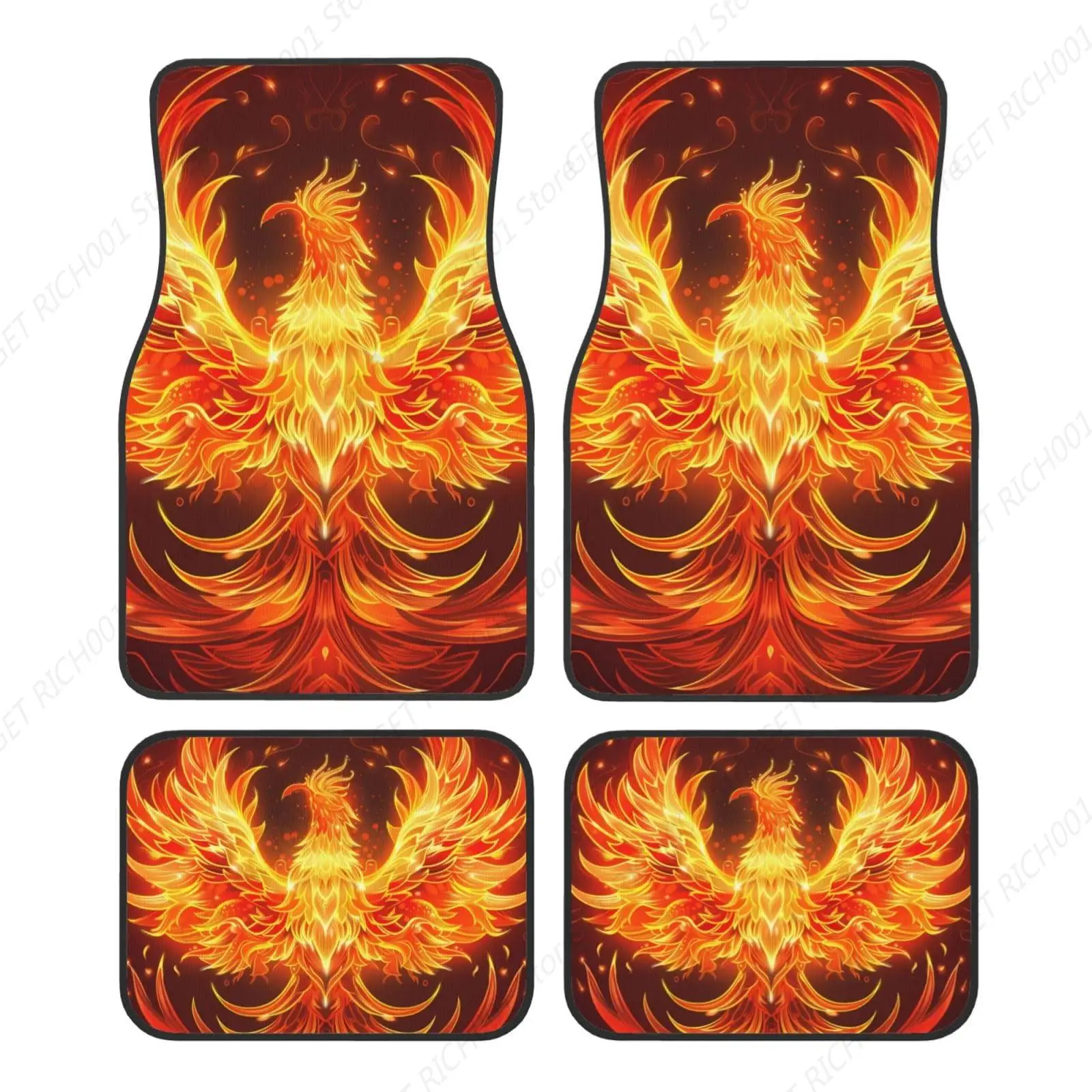 Коврики Fire Phoenix Reborn, автоаксессуары, передние и задние автомобильные коврики, забавные автомобильные коврики для ног, наборы из 4 предметов
Коврики Fire Phoenix Reborn, автоаксессуары, передние и задние автомобильные коврики, забавные автомобильные коврики для ног, наборы из 4 предметов