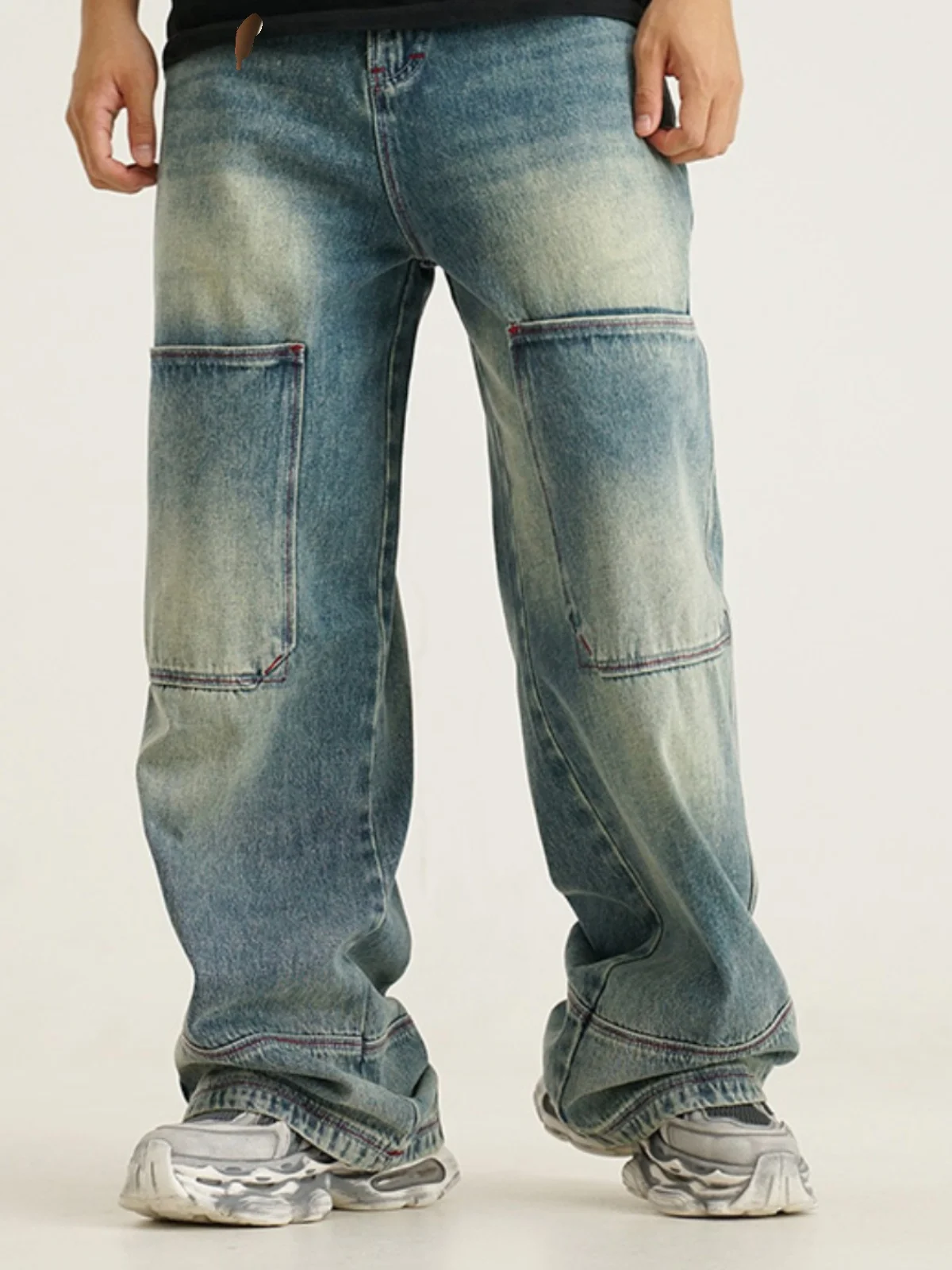 Heavyweight Cotton Wide Leg Workwear Jeans Men's Thi Straight Leg Long Pants American Sle Retro ket Casual Autumn Jeans
Heavyweight Cotton Wide Leg Workwear Jeans Men's Thi Straight Leg Long Pants American Sle Retro ket Casual Autumn Jeans