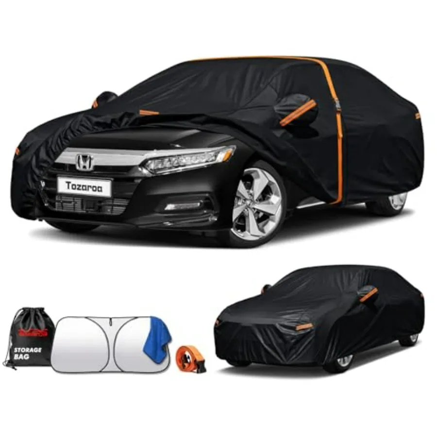 Honda Accord car cover for outdoor use, heavy-duty polyethylene material, black color, waterproof all-weather protection with U
Honda Accord car cover for outdoor use, heavy-duty polyethylene material, black color, waterproof all-weather protection with U
