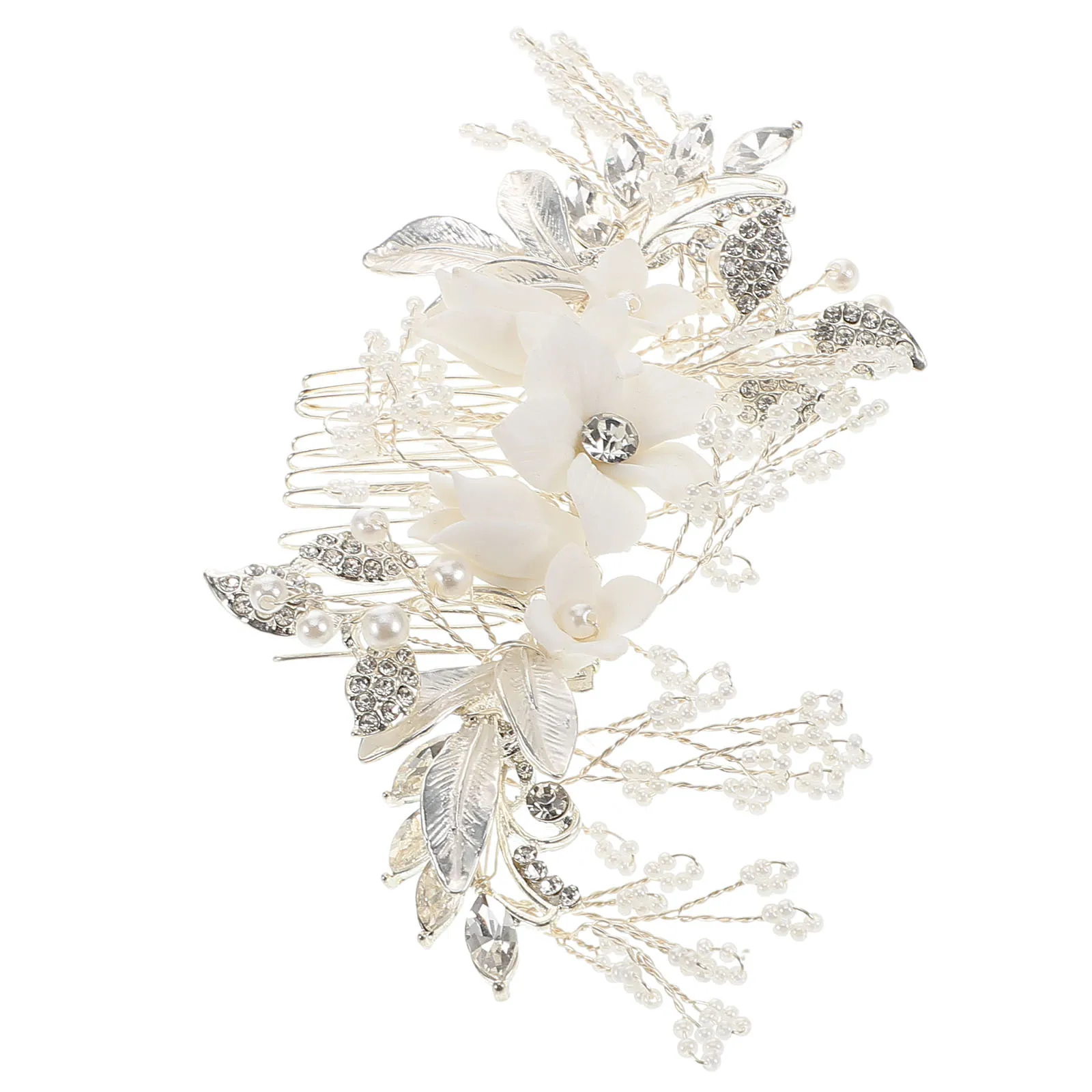 Pearl Flower Hair Comb Accessories for Women Bridal Wedding Prom Hairstyle Zinc Alloy ABS Crystal Elegant Lightweight
Pearl Flower Hair Comb Accessories for Women Bridal Wedding Prom Hairstyle Zinc Alloy ABS Crystal Elegant Lightweight