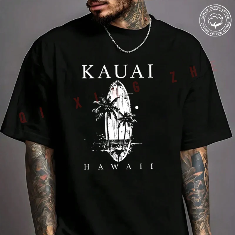 Kauai Hawaii Surf Vintage Surf Surfer Motorcycle T-Shirt Men's Cotton Summer Casual Short Sleeve Round Neck Tees
Kauai Hawaii Surf Vintage Surf Surfer Motorcycle T-Shirt Men's Cotton Summer Casual Short Sleeve Round Neck Tees