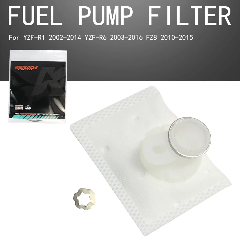 For YZF-R1 2002-2014 YZF-R6 2003-2016 FZ8 2010-201 In-Tank Fuel Pump Filter Strainer Screen Sock
For YZF-R1 2002-2014 YZF-R6 2003-2016 FZ8 2010-201 In-Tank Fuel Pump Filter Strainer Screen Sock