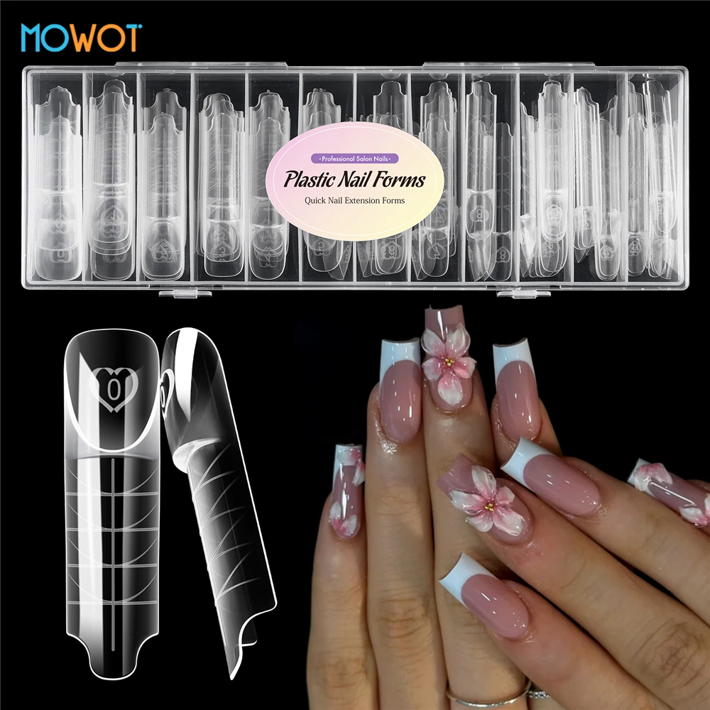 MOWOT 75pcs Space French Nail Dual Form Full Cover Smart French Line Poly Nail Gel Mold Acrylic Extension Manicure Tool 15 Sizes
MOWOT 75pcs Space French Nail Dual Form Full Cover Smart French Line Poly Nail Gel Mold Acrylic Extension Manicure Tool 15 Sizes