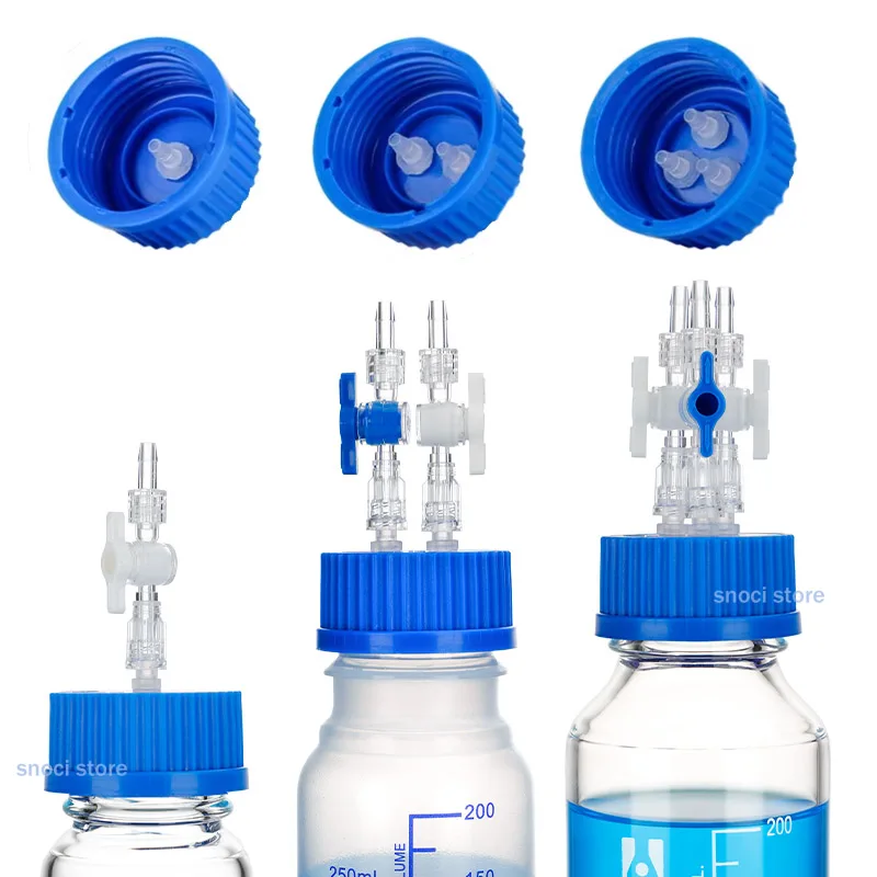 GL45 Защитная крышка Буферная крышка для подачи Ферментационный реактор Резервуар для отбора проб Отходы Жидкость Синяя крышка для бутылки с переключающим клапаном для лаборатории
GL45 Защитная крышка Буферная крышка для подачи Ферментационный реактор Резервуар для отбора проб Отходы Жидкость Синяя крышка для бутылки с переключающим клапаном для лаборатории