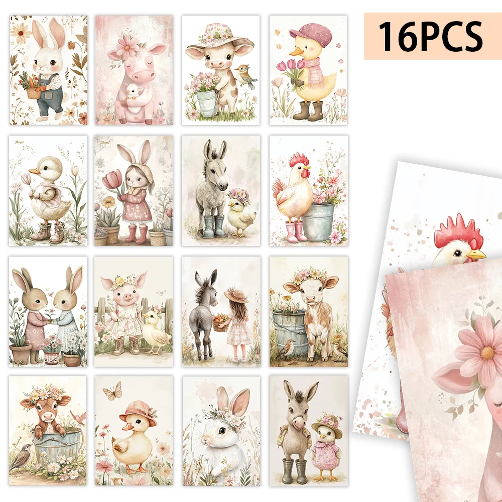 16pcs, Spring Farm Animals Postcards, New Year Gift, Christmas Gift, Living Room Decor, Bedroom Decor, High-Quality Cardstock
16pcs, Spring Farm Animals Postcards, New Year Gift, Christmas Gift, Living Room Decor, Bedroom Decor, High-Quality Cardstock