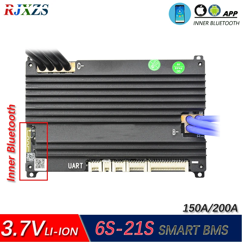 JBD Smart BMS 7S to 21S 200A Li Polymer/Lithium Ion Board For 21 Cells 18650 Battery w/APP
JBD Smart BMS 7S to 21S 200A Li Polymer/Lithium Ion Board For 21 Cells 18650 Battery w/APP