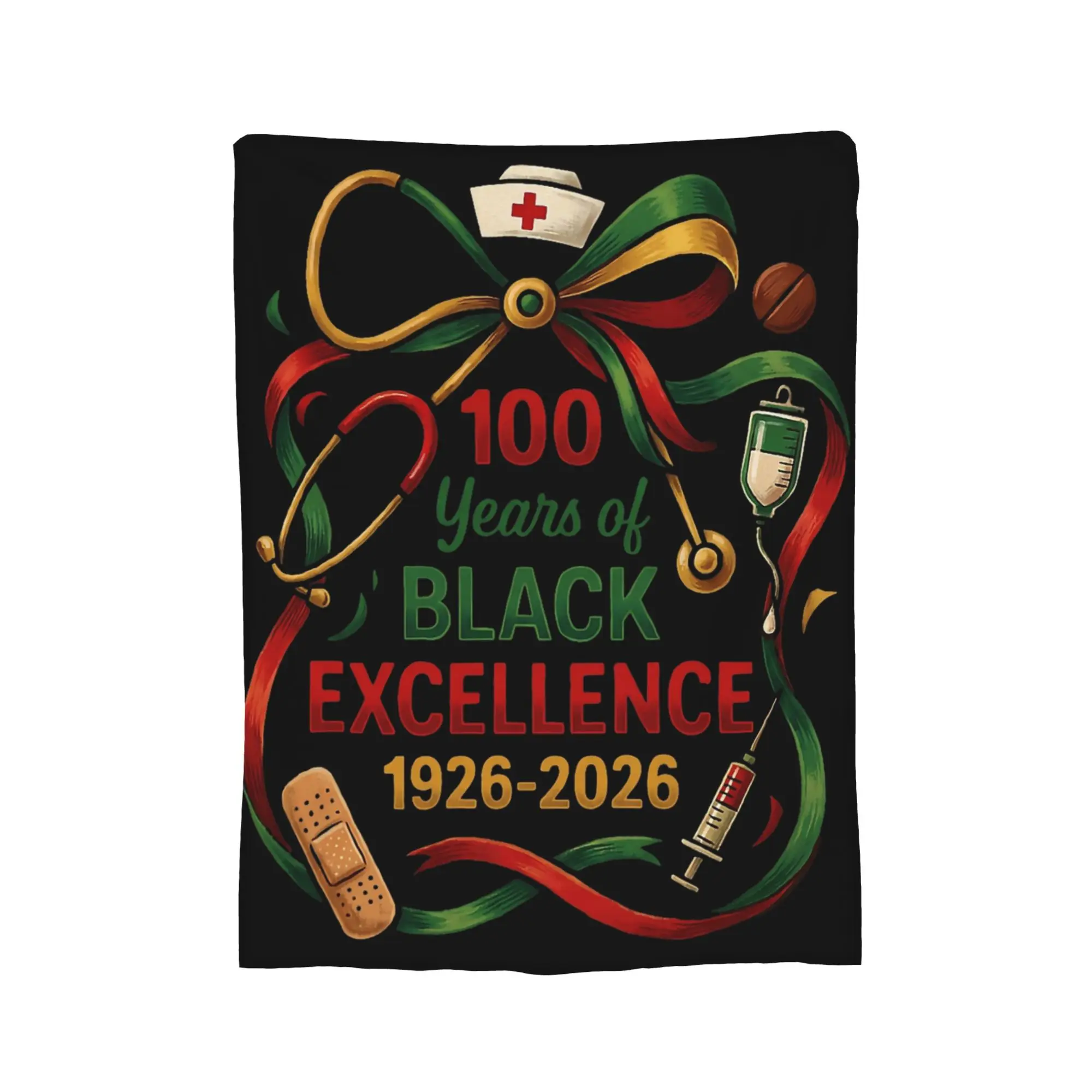 100 Years of Black Nurse Excellence Centennial History Month Flannel Blankets Vintage Throw Blankets for Home Bedspread
100 Years of Black Nurse Excellence Centennial History Month Flannel Blankets Vintage Throw Blankets for Home Bedspread