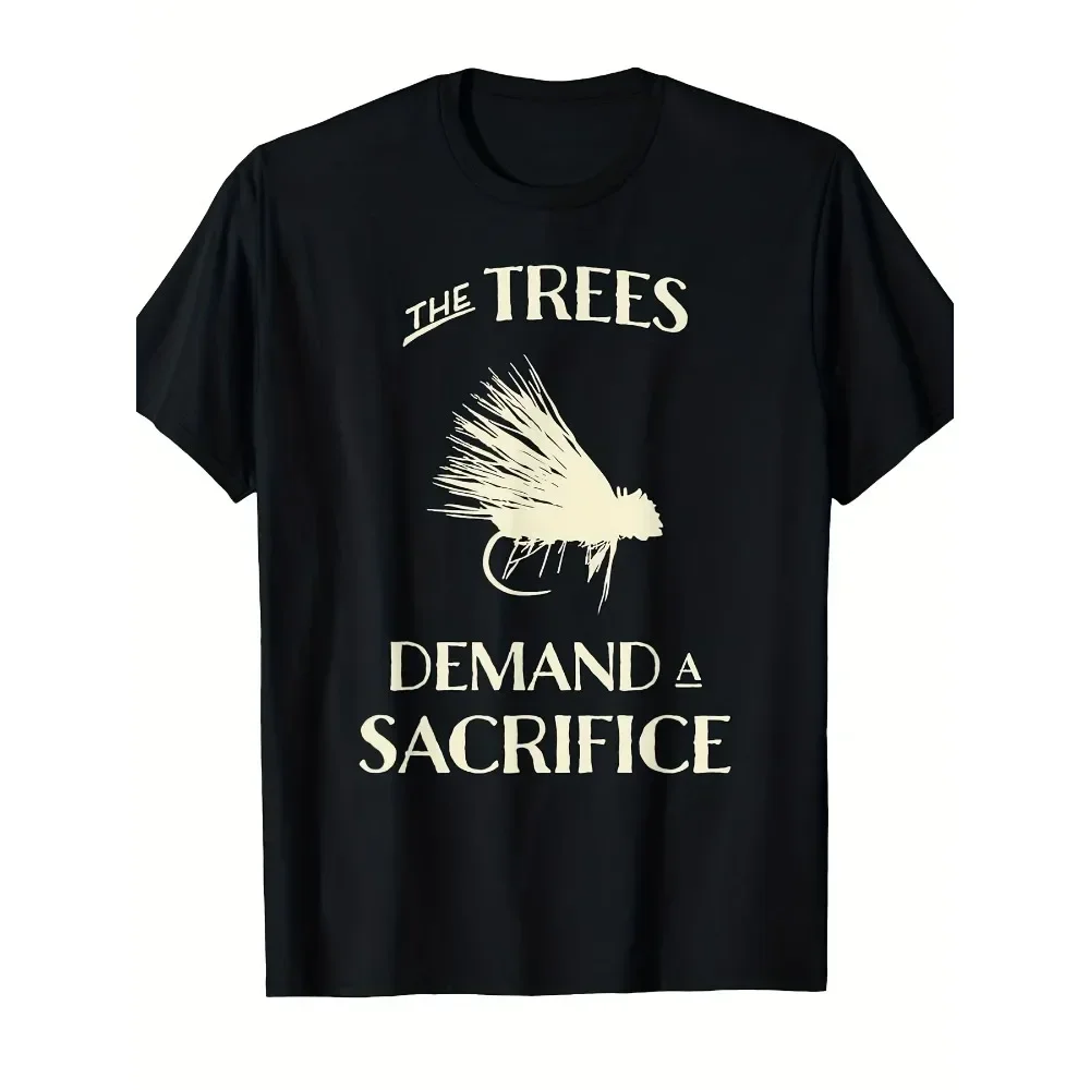 Men'S & Women'S Funny Fly Fishing for Trout Graphic T-Shirt - "The Trees Demand a Sacrifice" Retro Design with Trout Fish & Fly
Men'S & Women'S Funny Fly Fishing for Trout Graphic T-Shirt - "The Trees Demand a Sacrifice" Retro Design with Trout Fish & Fly