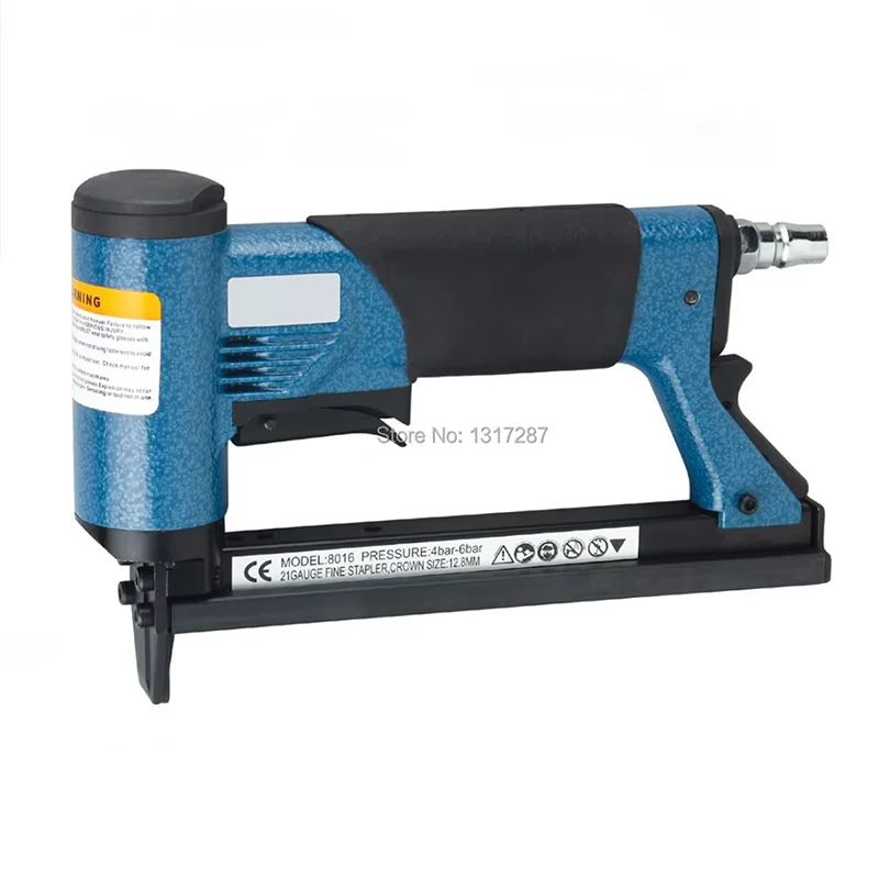 air stapler 8016-C 1/2" pneumatic fine crown stapler, U style nail, length of nail:6-16mm 4-6BAR 60-100psi
air stapler 8016-C 1/2" pneumatic fine crown stapler, U style nail, length of nail:6-16mm 4-6BAR 60-100psi