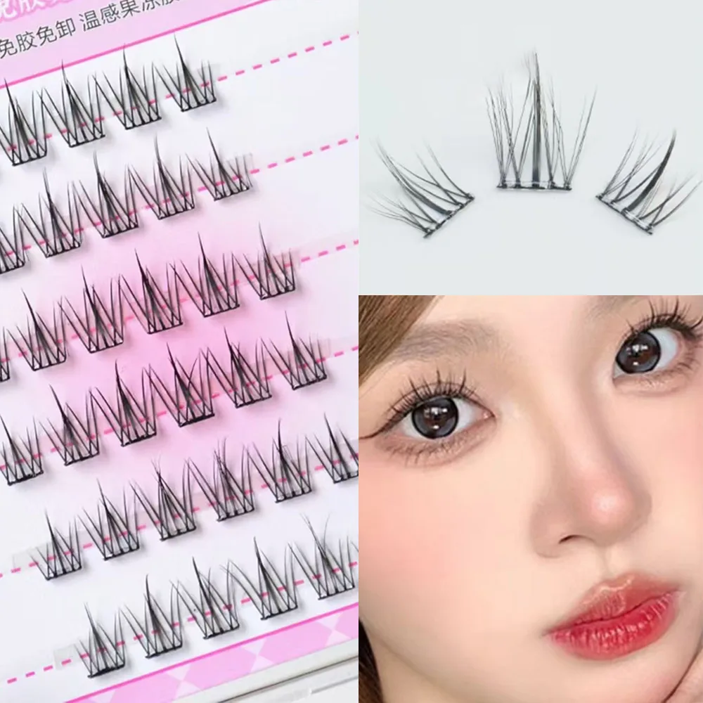 Press on Self Adhesive Cluster Lashes No Need Glue Reusable Segmented Eyelashes Handmade Black Glue-free False Eyelashes
Press on Self Adhesive Cluster Lashes No Need Glue Reusable Segmented Eyelashes Handmade Black Glue-free False Eyelashes