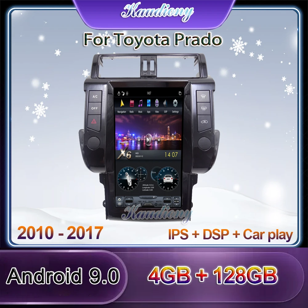 Kaudiony 13.6" Tesla Style Android 9.0 Car Radio For Toyota Land Cruiser Prado 150 Car DVD Player Auto GPS Navigation 2010-2017
Kaudiony 13.6" Tesla Style Android 9.0 Car Radio For Toyota Land Cruiser Prado 150 Car DVD Player Auto GPS Navigation 2010-2017