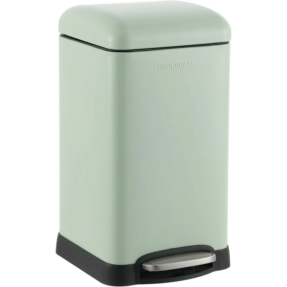 HPM1012I Betty Retro Mini 3,2 галлона, открывающийся мусорный бак, устойчивый к отпечаткам пальцев, современный, минималистичный для дома, кухни, прачечной 
HPM1012I Betty Retro Mini 3,2 галлона, открывающийся мусорный бак, устойчивый к отпечаткам пальцев, современный, минималистичный для дома, кухни, прачечной