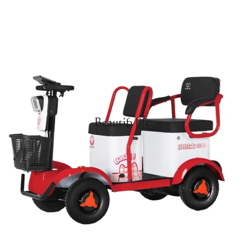 PQ2 Small electric scooter for the elderly Four-wheel parent-child double seat disabled moped
PQ2 Small electric scooter for the elderly Four-wheel parent-child double seat disabled moped